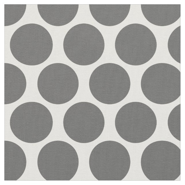 Tela Puntos de Mod Gris Carbón (De cerca)