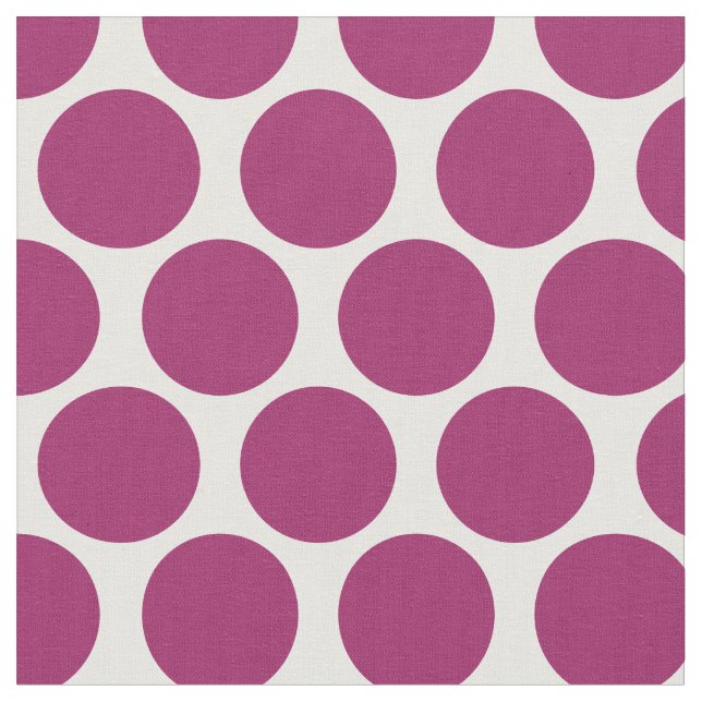 Tela Puntos de Mod morado de Berry (De cerca)
