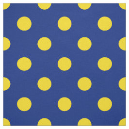 Tela Puntos de Polka Amarillo Azul Textiles