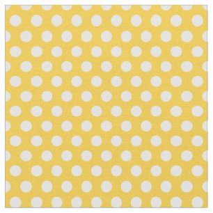 Tela Puntos de polka amarillos