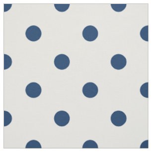 Tela Puntos de Polka Azul de Gloria Antigua (gran escal