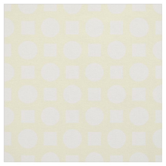 Tela Puntos de polka blanco sobre amarillo limón (Retal)