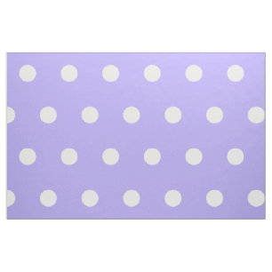Tela Puntos de Polka Blanco sobre Lilac Azul