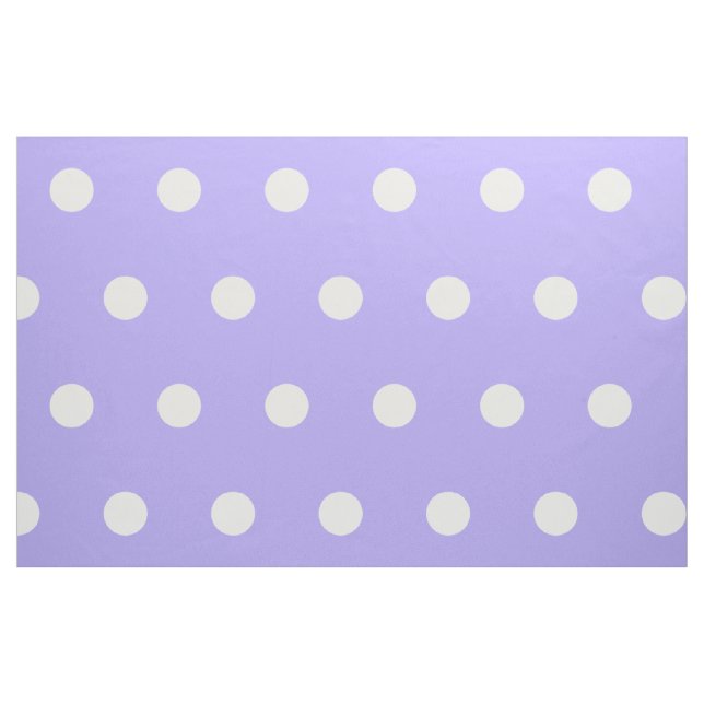 Tela Puntos de Polka Blanco sobre Lilac Azul ("Cuarto gordo" (fat quarter))