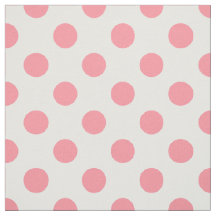 Puntos de polka coral y blanco