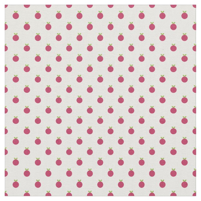 Tela Puntos de Polka Fruits (De cerca)