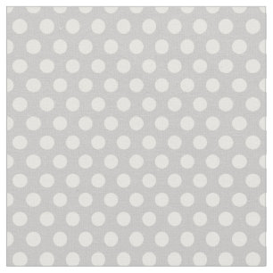 Tela Puntos de Polka Gris