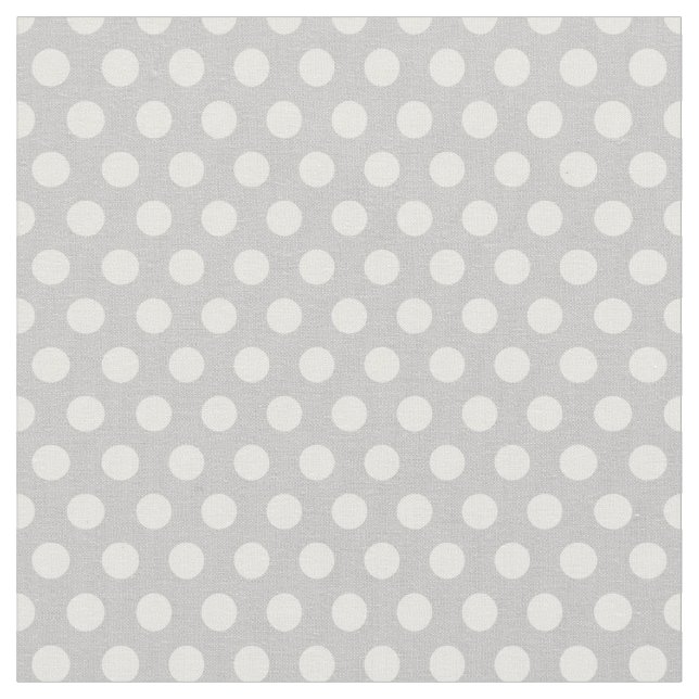 Tela Puntos de Polka Gris (De cerca)
