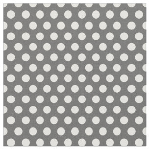 Tela Puntos de Polka Gris Carbón