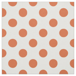 Tela Puntos de polka naranja quemados