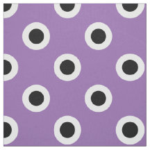 Puntos De Polka Negro Sobre El Púrpura
