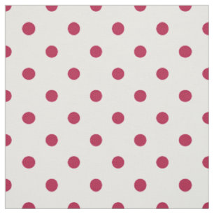 Tela Puntos de Polka Rojo de Gloria Antigua