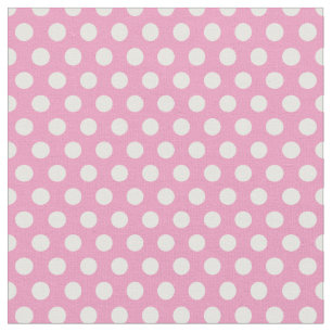 Tela Puntos de Polka Rosa