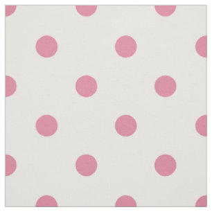 Tela Puntos de Polka Rosa Medio