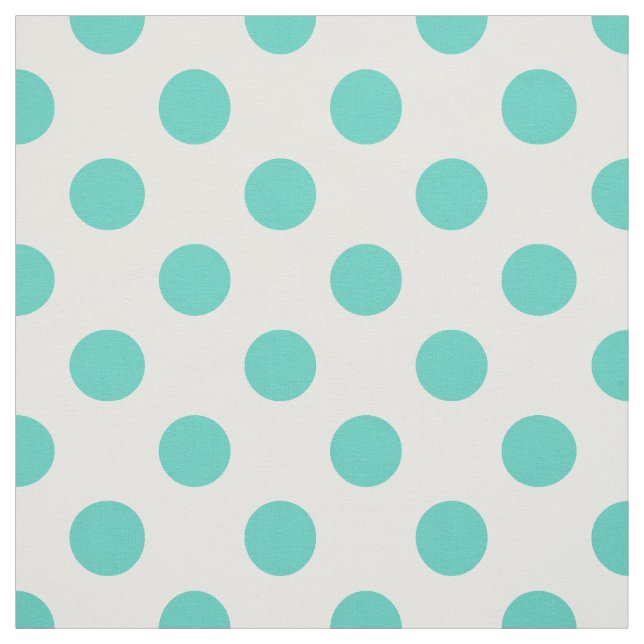 Tela Puntos de polka turquesa (Retal)