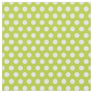 Tela Puntos de polka verde de Apple