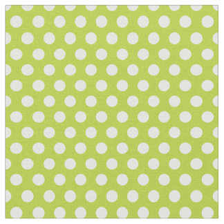 Tela Puntos de polka verde de Apple