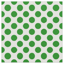 Puntos de Polka Verde sobre el Patrón Blanco