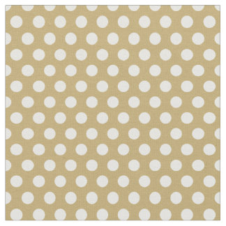 Tela Puntos del Polka Oro