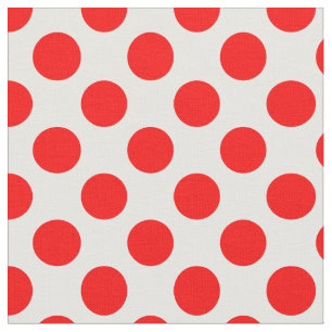 Tela Puntos del Polka Rojo