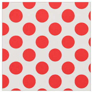Tela Puntos del Polka Rojo