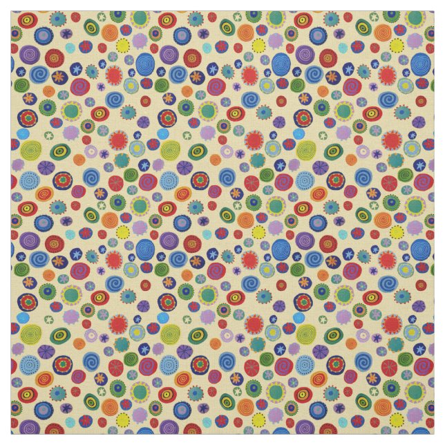 Tela Puntos Fiestas múltiples Multicolor (Retal)