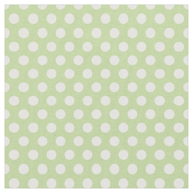 Tela Puntos Mint Green Polka (De cerca)