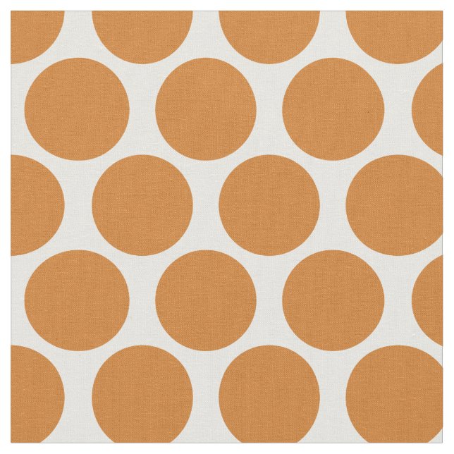 Tela Puntos Mod Naranja quemados (De cerca)