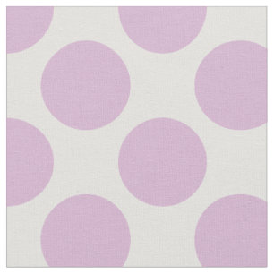 Tela Puntos modernos de Polka Lilac púrpura y blanca gr