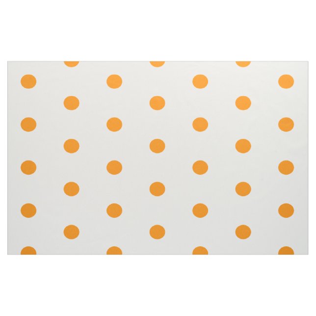 Tela puntos naranjas sobre blanco ("Cuarto gordo" (fat quarter))