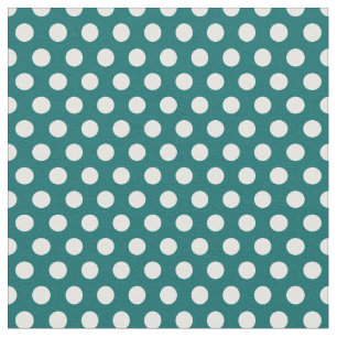 Tela Puntos oscuros de la polka Verde azulada