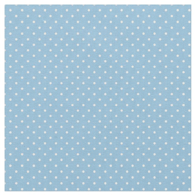 Tela Puntos pequeños azul cielo (De cerca)