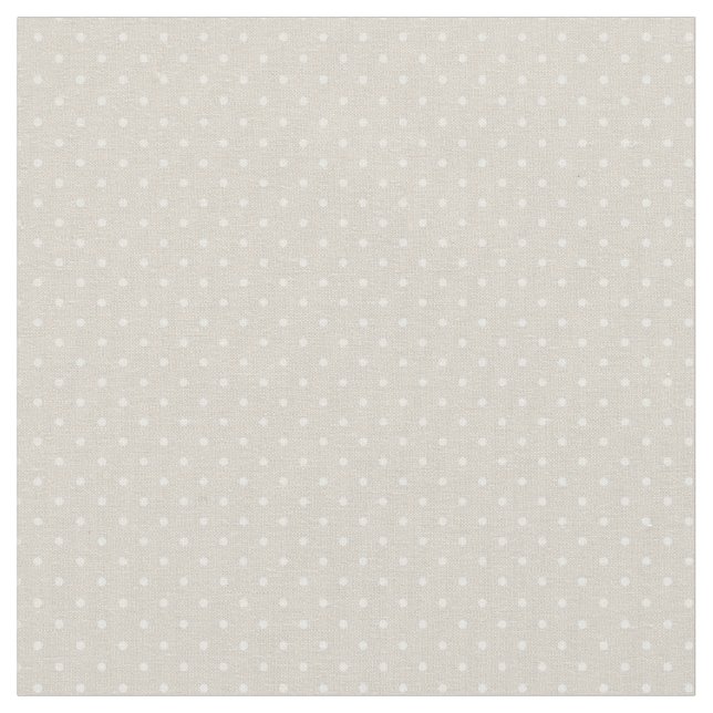 Tela Puntos pequeños Linen Beige (De cerca)