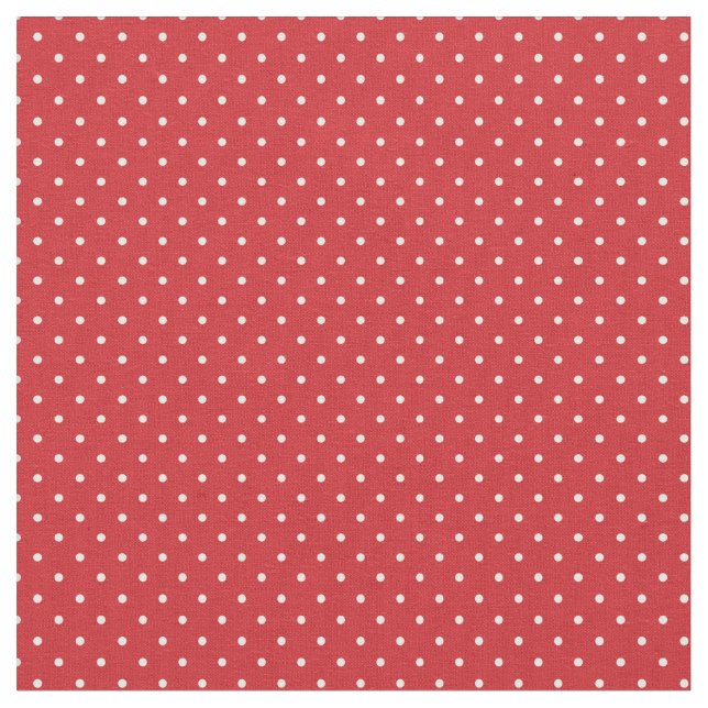 Tela Puntos pequeños rojos (De cerca)