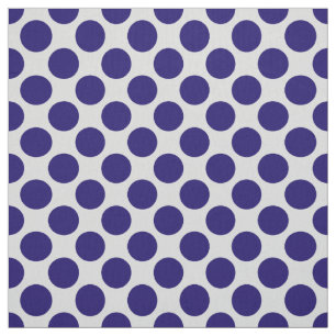 Tela Puntos retros grandes - gris/gris y marina de