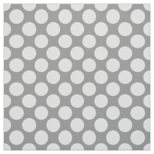 Tela Puntos retros grandes - sombras de gris/del gris