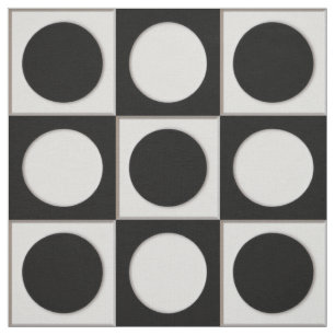Tela Puntos y cuadrados / blanco negro + tus ideas