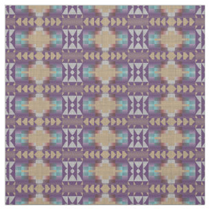 Tela Purple Aqua Turquoise Taupe Beige Etnia Roja