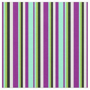 Tela Purple, Aquamarine, Green, Black and Mint Cream
