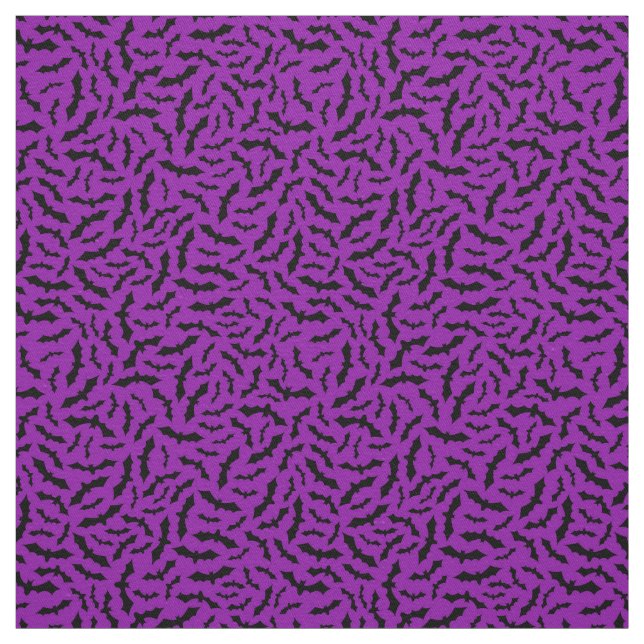 Tela Purple Bat Happy Halloween Moderno (Retal)