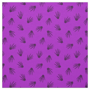 Tela Purple Bones Happy Halloween Moderno