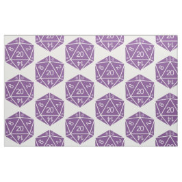 Tela Purple D20 Dice Fabric