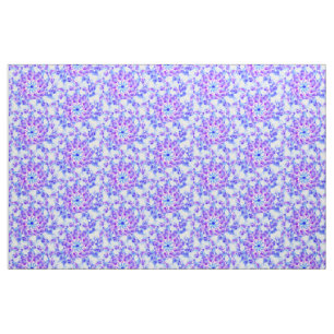 Tela Purple Floral Mandala Fabric