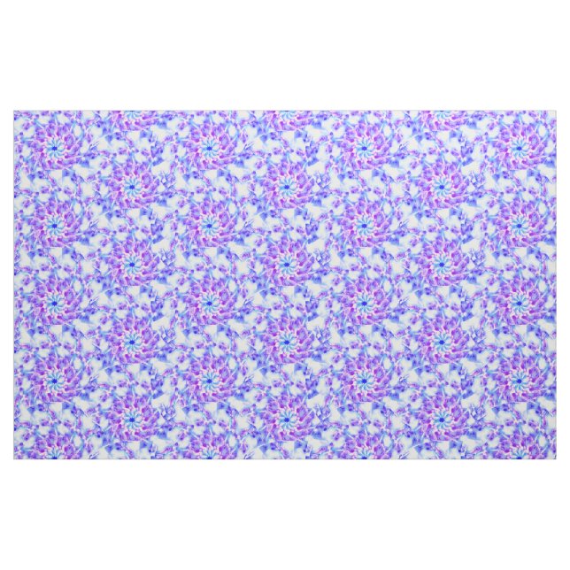 Tela Purple Floral Mandala Fabric ("Cuarto gordo" (fat quarter))