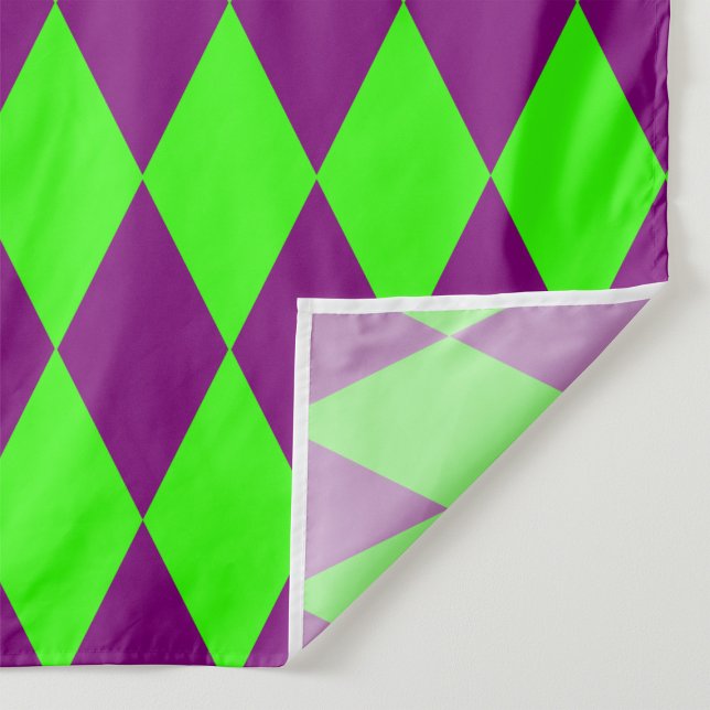 Tela Purple Green Harlequin Checkered Design  (Subido por el creador)