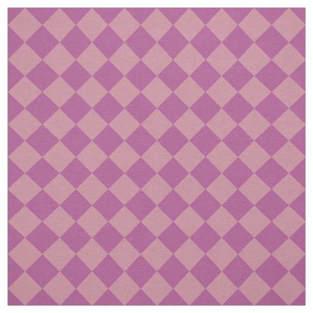 Tela Purple Pink Checker Diamond Pattern (Retal)