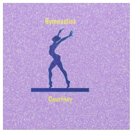 Tela Purple Sparkle Gymnastics Beam Fabric