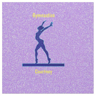 Tela Purple Sparkle Gymnastics Beam Fabric