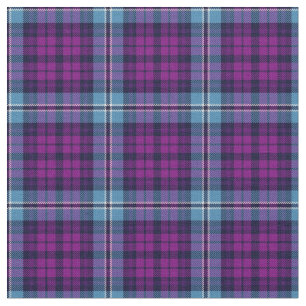 Tela Púrpura azul escocés Tartán Plaid