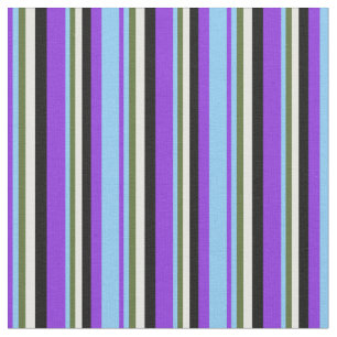 Tela Púrpura, cielo claro azul, verde, crema de menta y